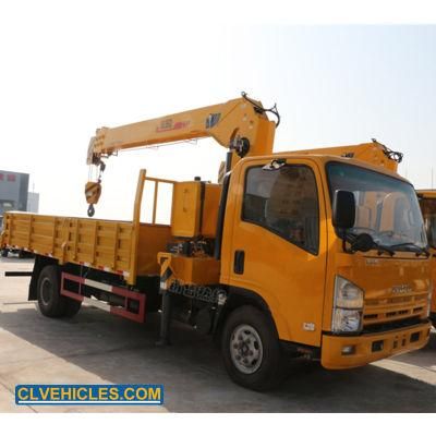 Elf 4X2 Telescoping Boom Hydraulic Crane with 10 Ton Boom Truck Crane Truck-Mounted Crane