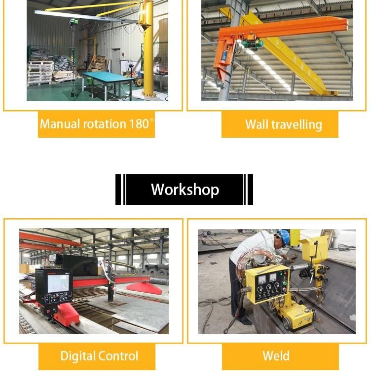 Customized Good Price 180 Degree Rotating Jib Crane