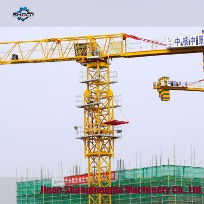 Popular Self-Erecting Lifting 8t Qtp80 (6010) Construction Tower Crane in China