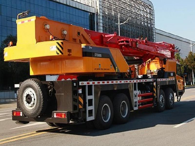 60 Tons Hydraulic Mobile Crane Boom Arm 8X4 Crane Hydraulic Truck Cranes Stc600t5