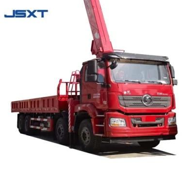 Customized 6*4 Shacman Crane Truck 20ton Telescoping Hydraulic Lifting Mounted Straight folding Boom