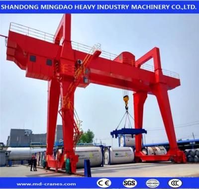 Cabin Control Heavy Duty Electric Double Girder Gantry Crane with Good Quality with Gantry Crane Wheel