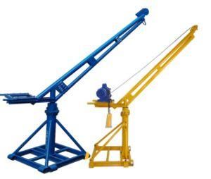 220V Home Construction Use 300kg 400kg 500kg 800kg Outdoor Mini Portable Roof Material Lifting Crane