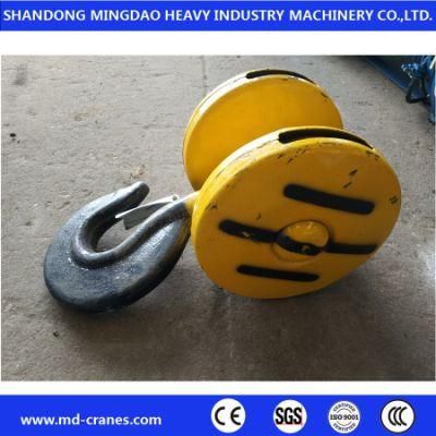 High Strength 200 Ton 400 Ton 500ton 600 Ton Heavy Duty Lifting Hook with Pulley