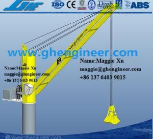 40t Four Ropes Mechanical Hydraulic Grab Barge Deck Crane