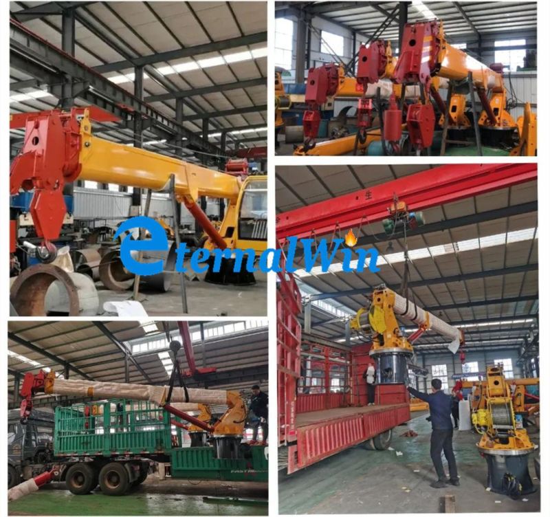 Hydraulic Marine Knuckle Boom Deck Crane Telescopic Boom Ship Crane