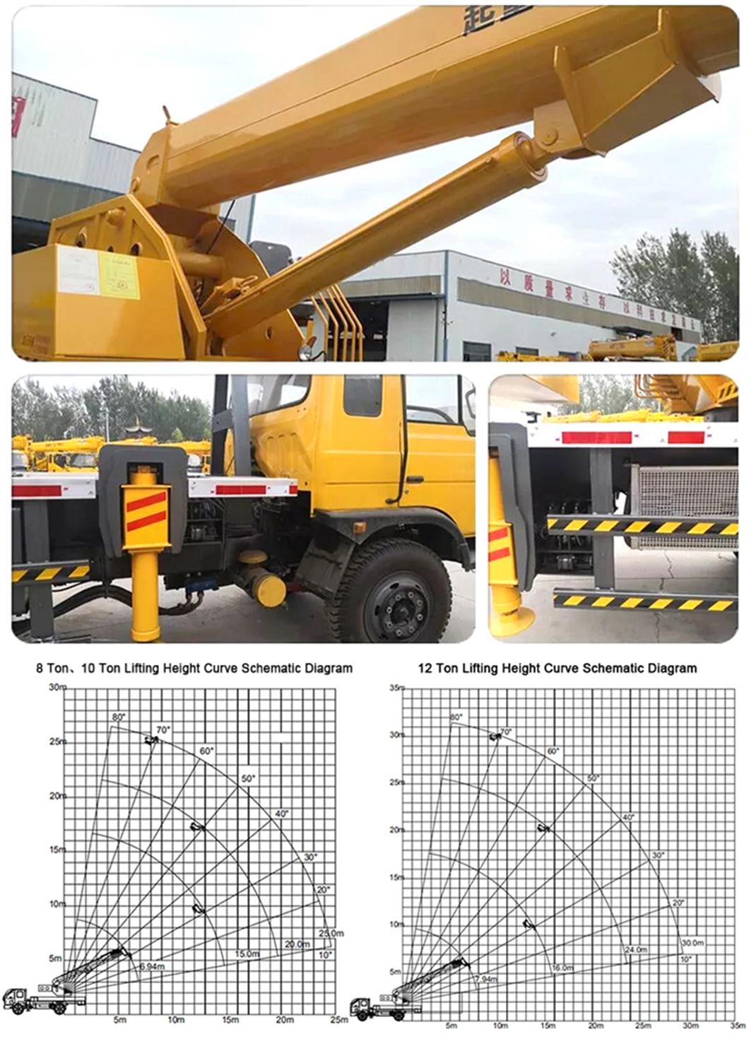 Multiple Model Small Mobile Truck Crane Mounted Machine Mini Hydraulic Cranes for Sale 1 Ton 3 Ton 5 Ton 8 Ton 10 Ton 12 Ton 16 Ton 20 Ton 25 Ton