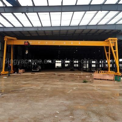 Dingya Frequency Motor Euro Single Girder 10t Mh Gantry Crane