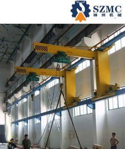 Rail Traveling Electric Wall Cantilever Jib Crane for Machinery Manufacturing and Assembly Workshop