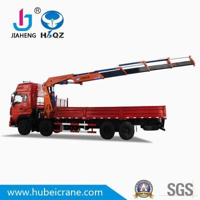 China Brand New HBQZ Brand 20 Tons Knuckle boom Truck Mounted Crane SQ400ZB4 for Sale made in China RC truck building material gift tissue