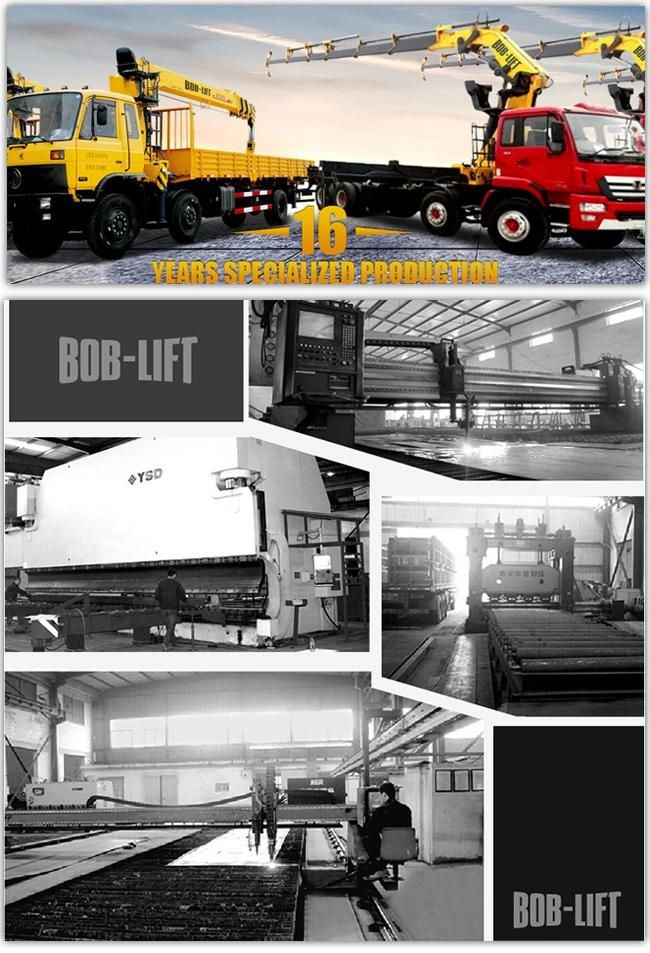Hot Sale Pirce Bob-Lift Telescopic Boom Lorry Crane 2/3.2/5/8 Ton Small Mini Crane Truck Mounted Crane for Trucks