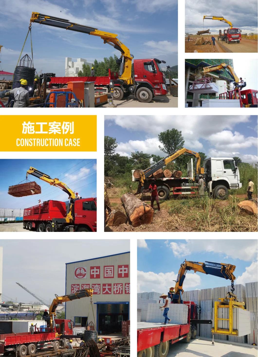 Telescopic Straight Booming Man Ariel Lifter Crane with Hooks, Grabs, and Slings for Bundled or Coiled Material