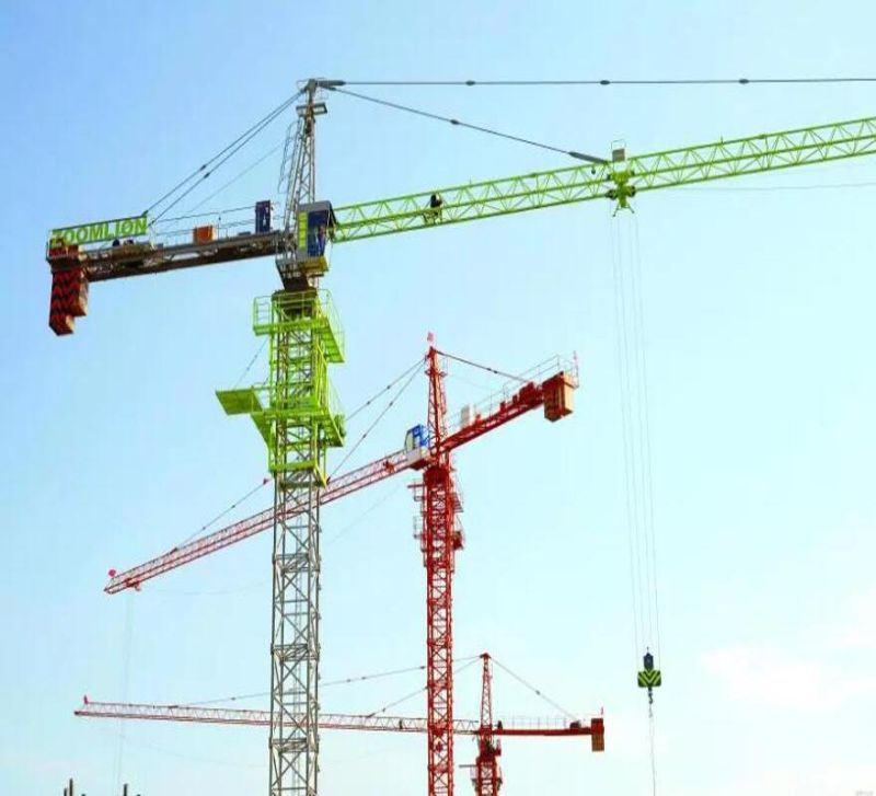 Zoomlion 25t 63kw Flat-Top T8030-25u Tower Crane with Cheapest Price