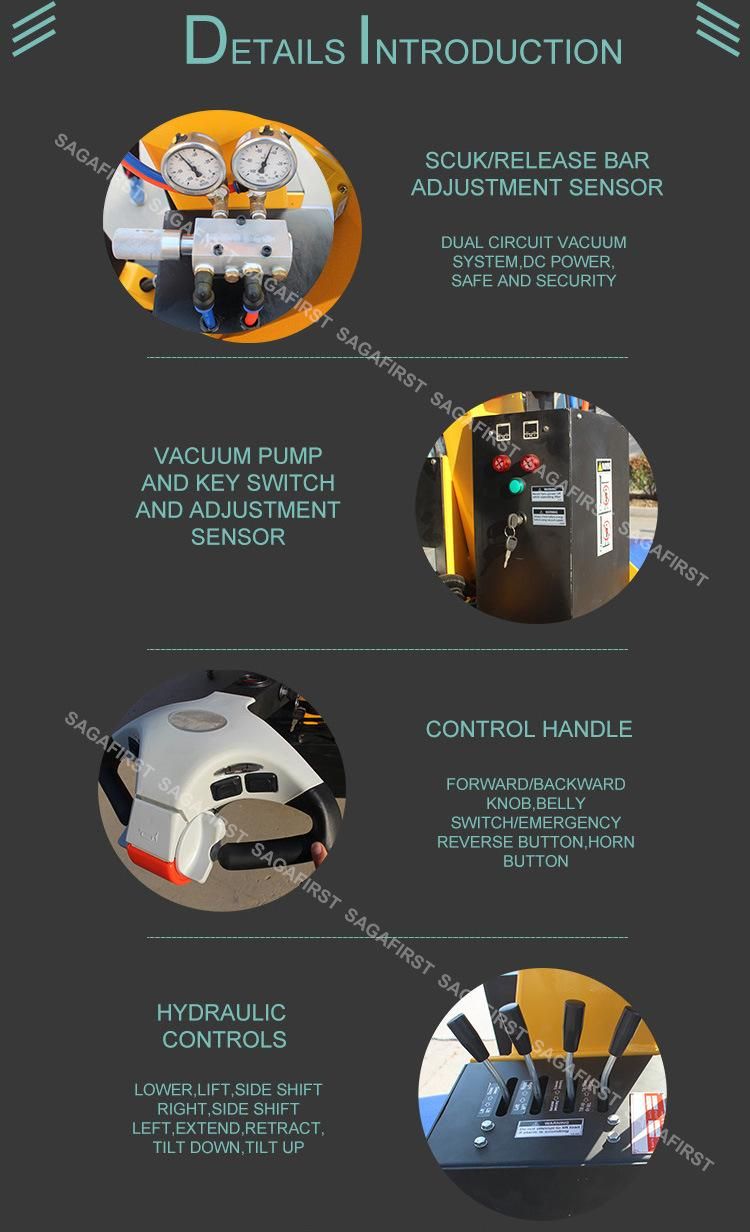 Ce Certified Manufacturer Produced Glass Vacuum Lifter for Marble Moving