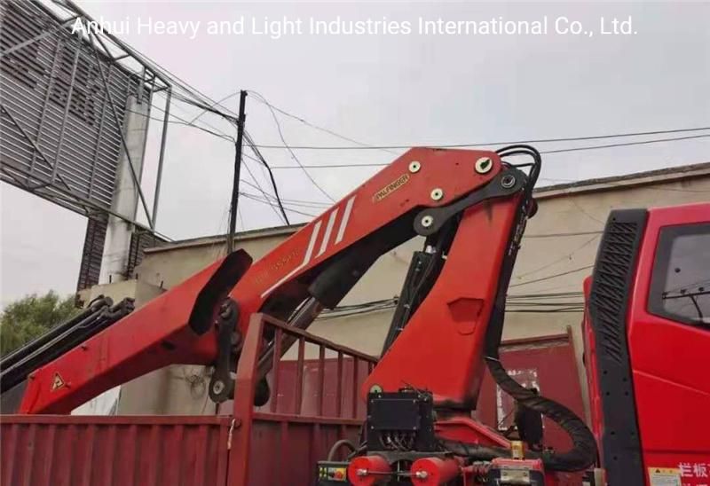 Spk36080 Model 8.5ton Telescopic Boom Truck-Mounted Knuckle Boom Crane with 8.5tons Knuckle Boom Lift Loading Mounted Mobile Truck Crane