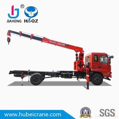 Hydraulic Truck Crane Chinese New HBQZ 7 ton Pickup Small Mini Lorry Mini Truck Mounted Crane for Sale