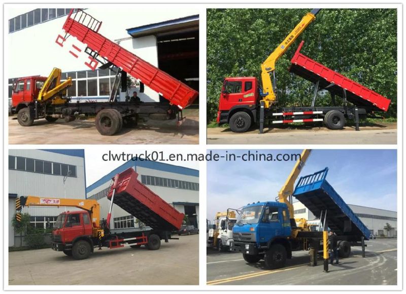 New Design 4X2 6X4 Dong Feng Foton Crane Truck with Self Tipping and Delivery Function