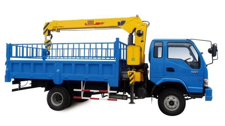 Brand New 3 Ton Truck-Mounted Crane Sq3.2sk2q Telescopic Boom Crane Truck