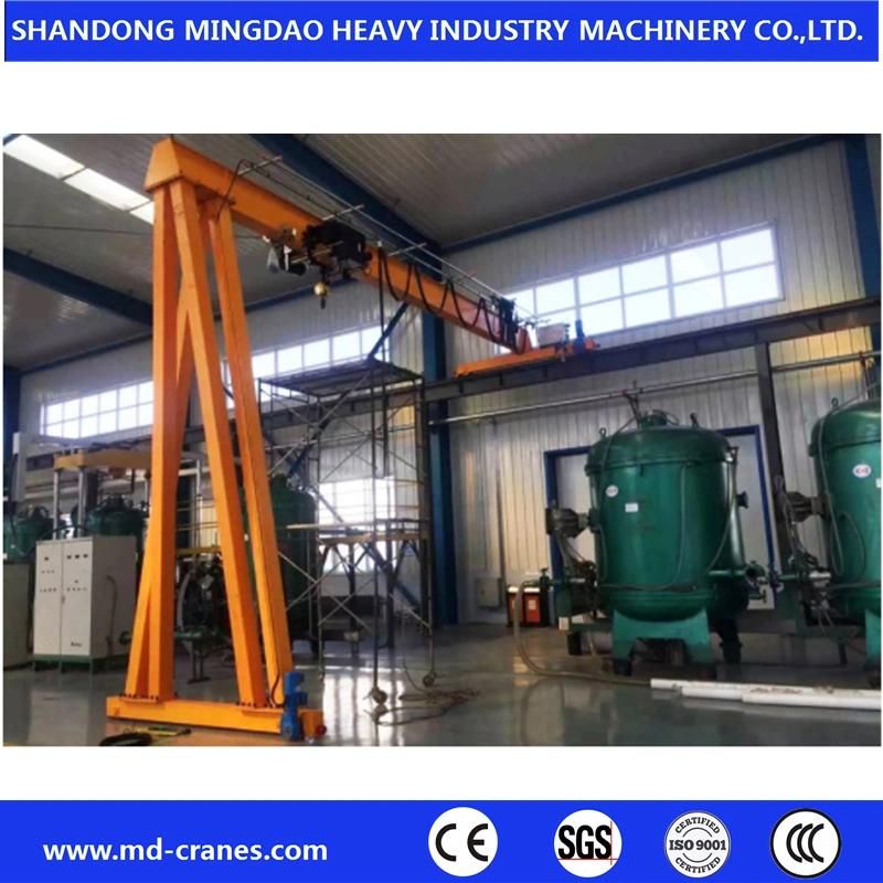 European Crane Semi-Gantry Crane Portable Crane Single Girder and Double Girder Crane with European Electric Wire Rope Hoist