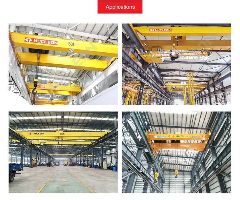 Maintenance Work Shop 80 Ton Double Girder Bridge Crane with CE Certificate