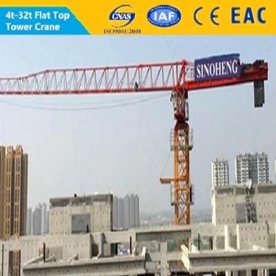 12 Ton Topless Hammer Headed Tower Crane with Jib 64m