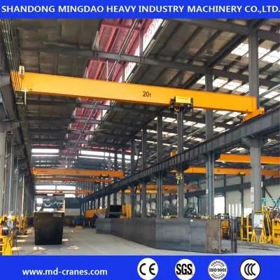 10 Tons European Type Workshop Warehouse Single Girder Overhead Crane