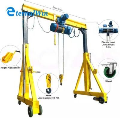 Electric Single Girder Mobile Mini Gantry Crane