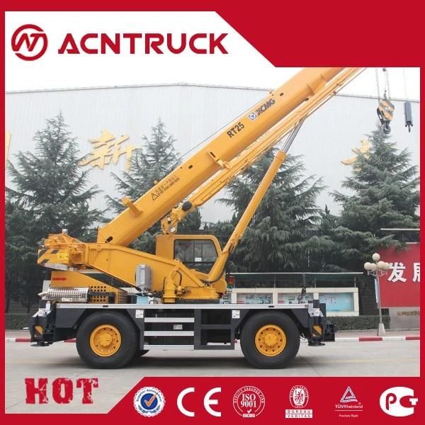 China Rt25 25ton Rough Terrain Crane Construction Machine
