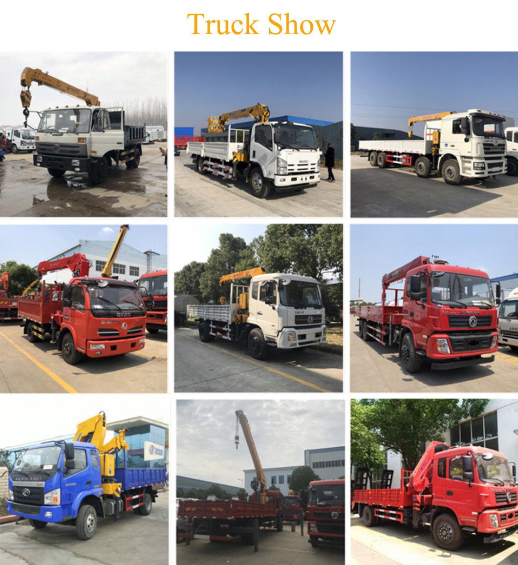 Isuzu 4X2 Cargo Truck with Sany Hydraulic 6tons 8tons Crane Lorry-Mounted Crane Mobile Telescoping Boom Aerial Car