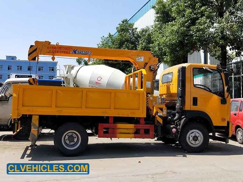 Customized Crane Size Mobile Truck Crane Pickup Lifting Cargo Crane Truck