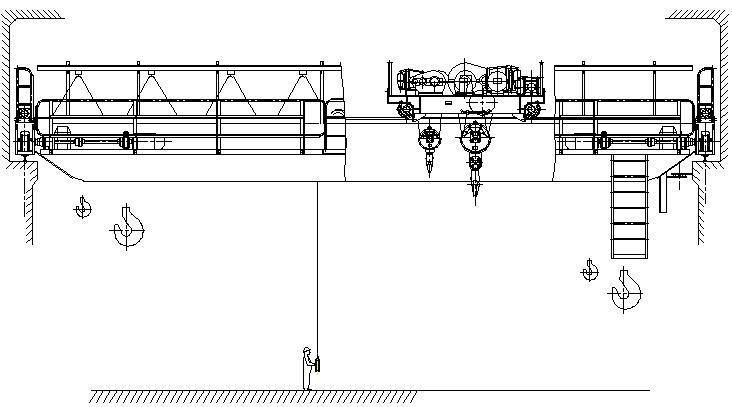 Factory Sale Heavy Duty10ton 15ton 20ton Double Beam Double Trolley Overhead Crane