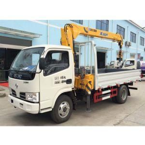 China Made Dongfeng Brand Left Hand Drive 3t Crane Truck