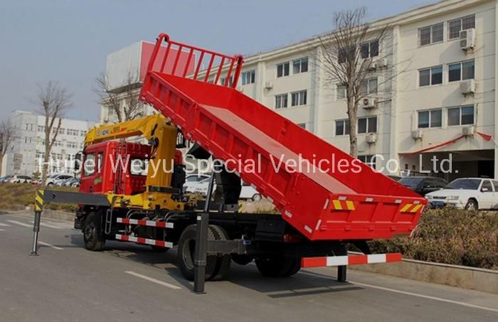 China Dongfeng Cheap Price with High Quality 8 Ton Construction Service Truck with Crane