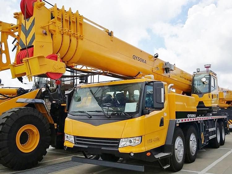 New 50 Ton Mobile Crane Telescopic Boom Truck Crane Qy50kd