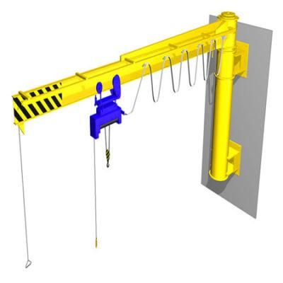 Wall Jib Crane Single Column Swing Jib Cantilever Crane 1t