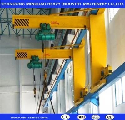 0.5 Ton 1 Ton 2 Ton Wall Mounted 180 Degree Rotating Jib Crane