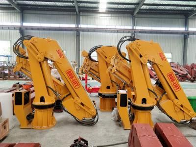 5ton Hydraulic Knuckle Boom Small Portable Lift Offshore Crane Barge