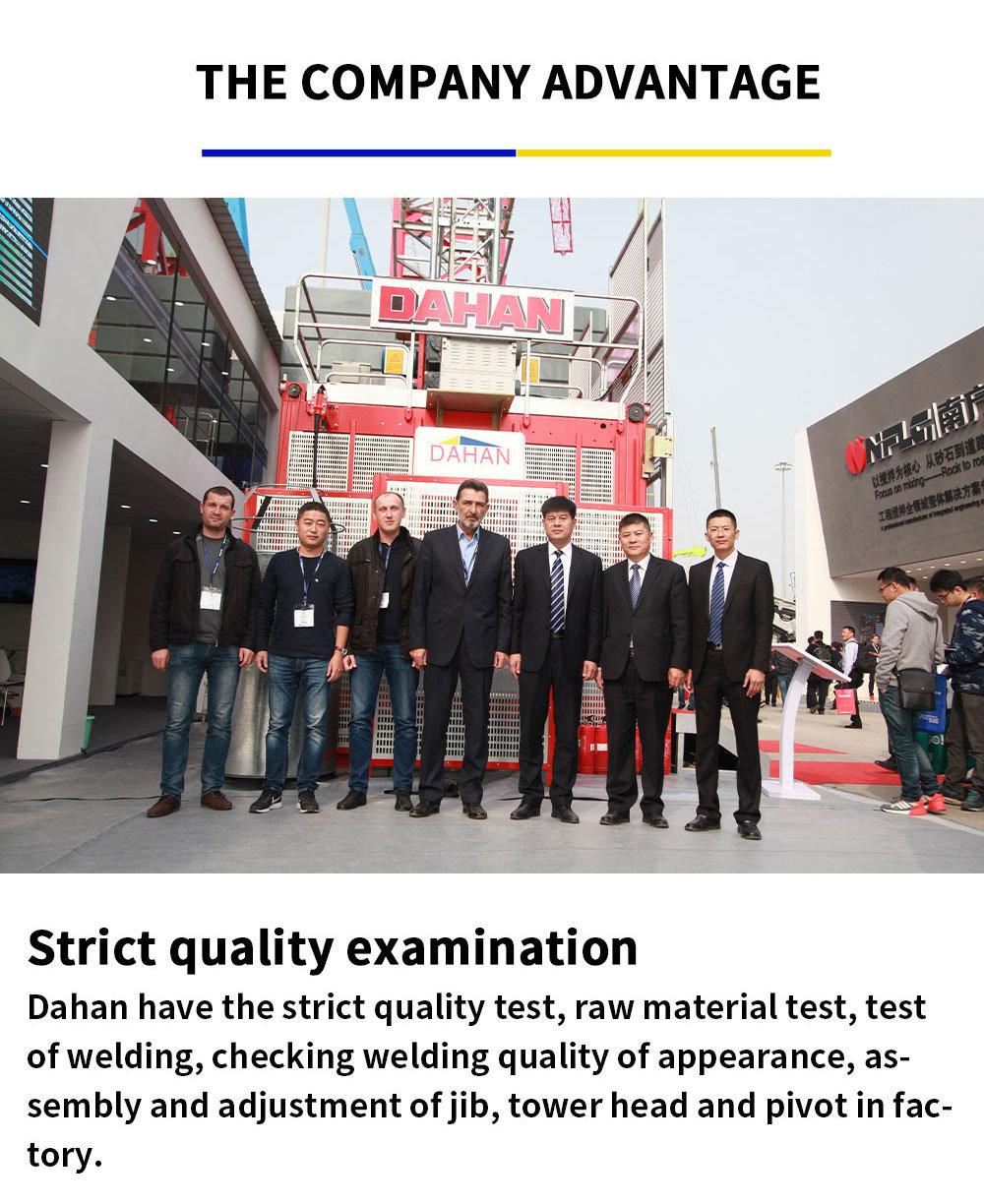 Chinese Manufacturer Dahan Provides 8 Ton Tower Crane