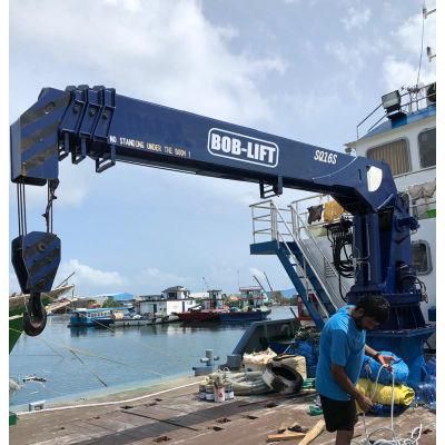 10 Ton 12 Ton 16 Ton Knuckle Boom Telescopic Hydraulic Marine Ship Deck Small Barge Crane