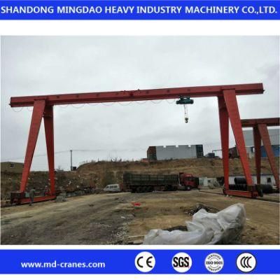 Abroad 10ton Steel Rails Gantry Crane with Design Drawings
