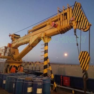 Ship Crane Marine Offshore Telescopic Boom Jib Hydraulic Crane