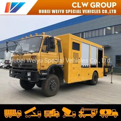 4WD 4X4 Dongfeng 190HP Vehicle Maintenance Mobile Workshop Van Truck with Arc Gas Welding Machine