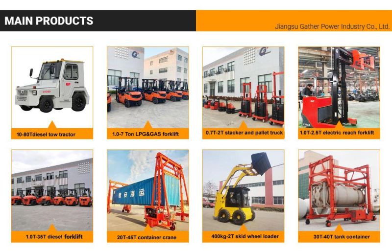 Chinese Gp Brand Mini Gantry Crane 36000kg 40000 Kg Diesel Powercontainer Crane