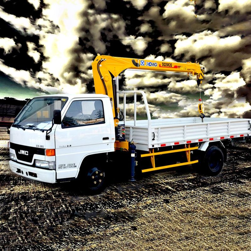 Small Type 2 Ton Truck Mounted Crane with Cheapest Price