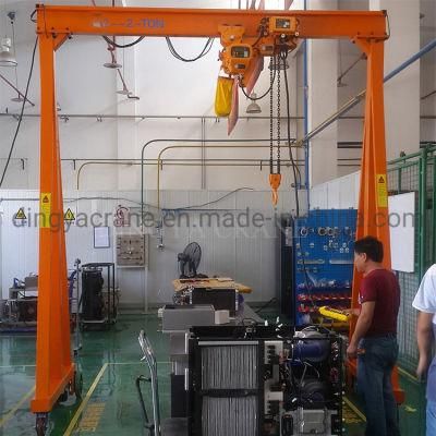 Dy High Quality 1t 2t 3t 4t 380V Portable Small Gantry Crane