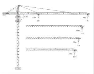 Tower Crane Qtz400 (7050-20) 20t Max Load