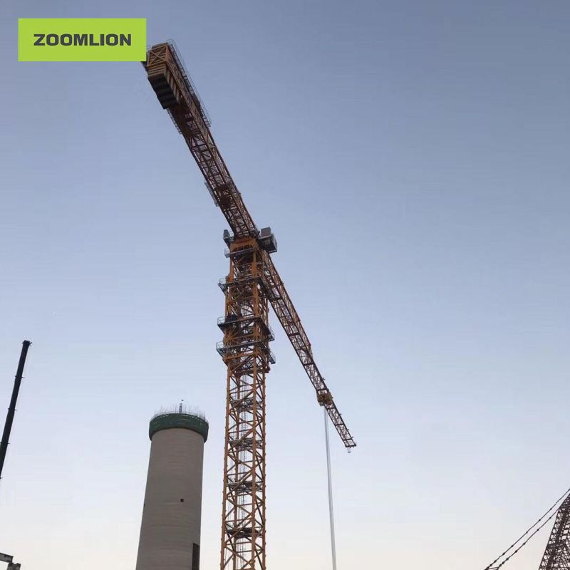 T6515-10e Zoomlion Construction Machinery 10t Used Flat-Top/Topless Tower Crane