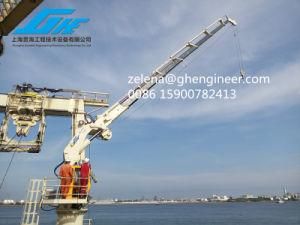 2.5t22m Hydraulic Knuckle Telescopic Boom Crane Marine Ship Deck Crane