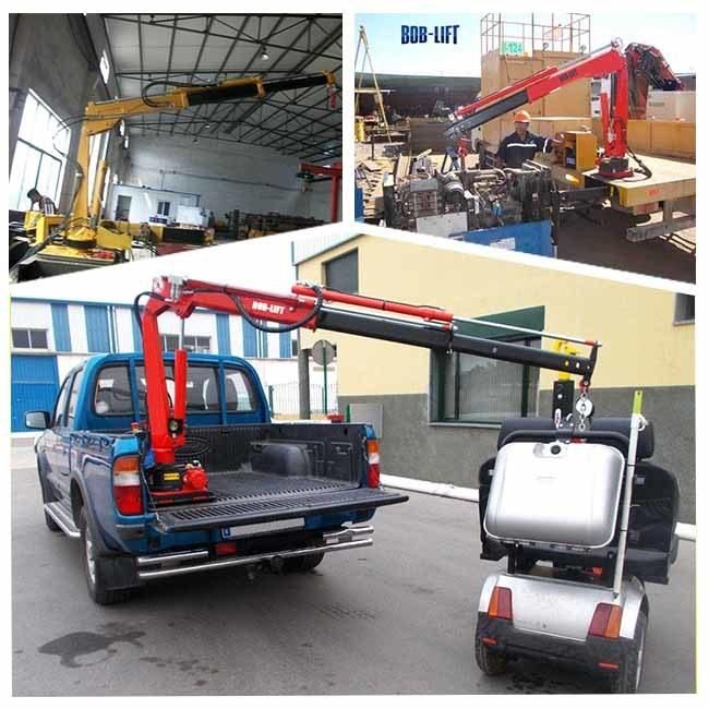 Bob-Lift China Mini Hydraulic Knuckle Mobile Crane Loader Lorry 3/5/8 Crane Truck Mounted Pickup Crane Manufacturer (SQ08A4) for Sale Price