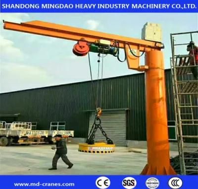 Slewing Arm Lifting 0.5t Jib Crane with Fixed Column